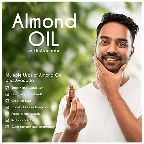 Qraa Men Almond Oil With Avocado, 100 ml  
