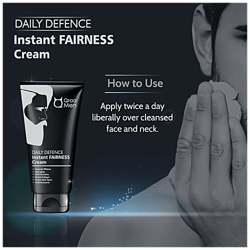 Qraa Men Daily Defence Instant Fairness Cream, 30 g  