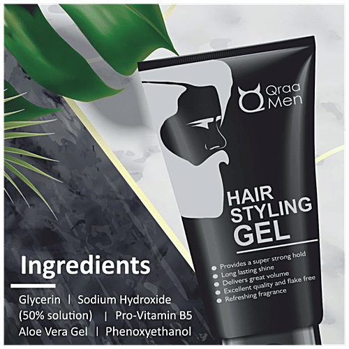 Qraa Men Hair Styling Gel, 100 g  