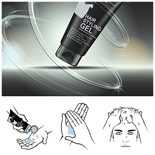 Qraa Men Hair Styling Gel, 100 g  