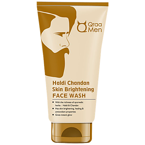 Qraa Men Haldi Chandan Skin Brightening Face Wash, 100 g  
