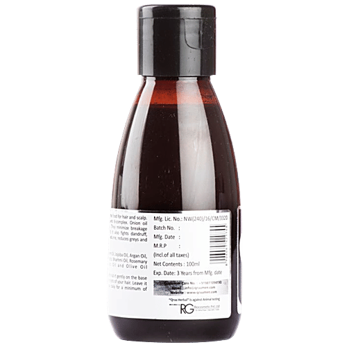 Qraa Men Red Onion Oil With Jojoba, Argan & Black Seed Oil, 100 ml  