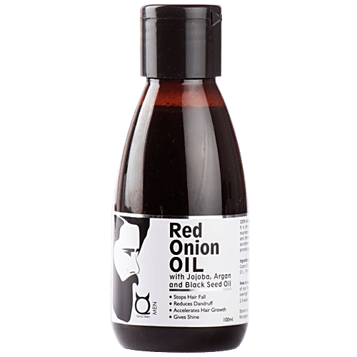 Qraa Men Red Onion Oil With Jojoba, Argan & Black Seed Oil, 100 ml  