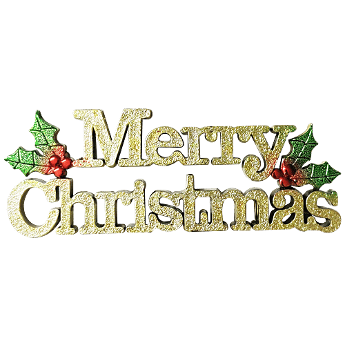 Pahal Merry Christmas - Hanging Cutout, Large, 1 pc  