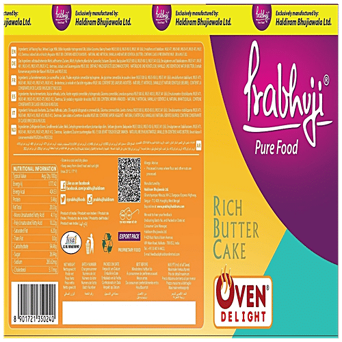 Buy Haldiram's Prabhuji Rich Butter Cake Online at Best Price of Rs 320
