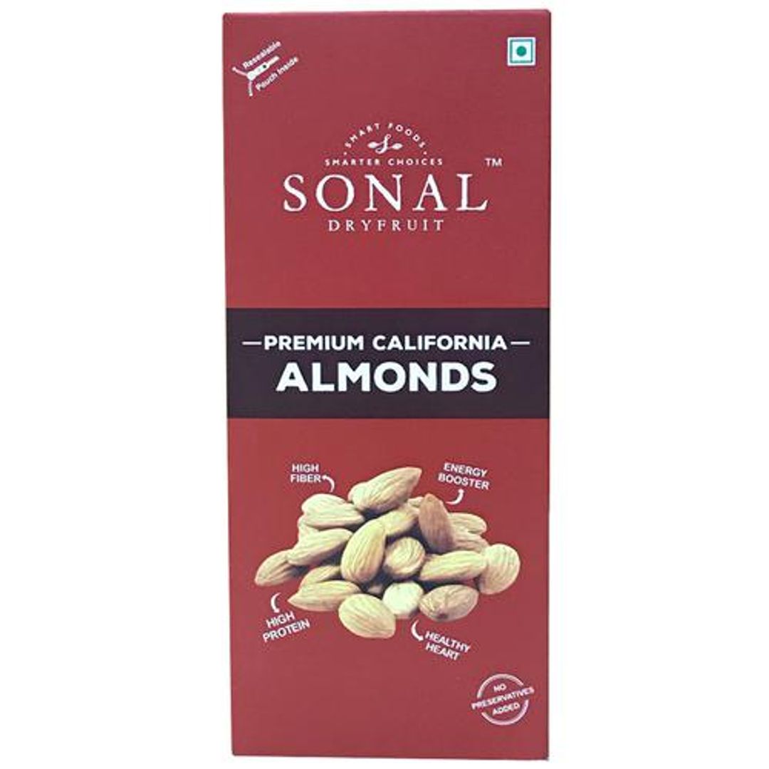 Sonal Premium California Almonds - Whole, 200 g Box
