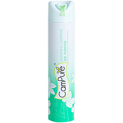 Campure Camphor Air Freshener - Jasmine & Camphor, Refreshing Fragrance, Repels Mosquitoes, 250 ml Refreshing Fragrance
Repels Mosquitoes