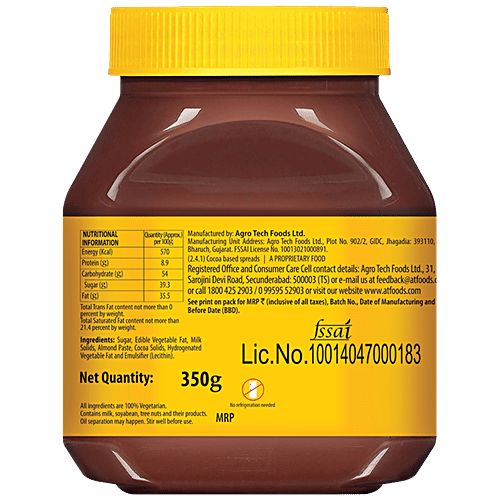 Sundrop Cocoa Nut Almond Chocolatey Spread, 350 g  