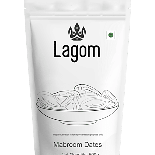 Lagom Saudi Mabroom Dates/Khajoor, 500 g Pouch 
