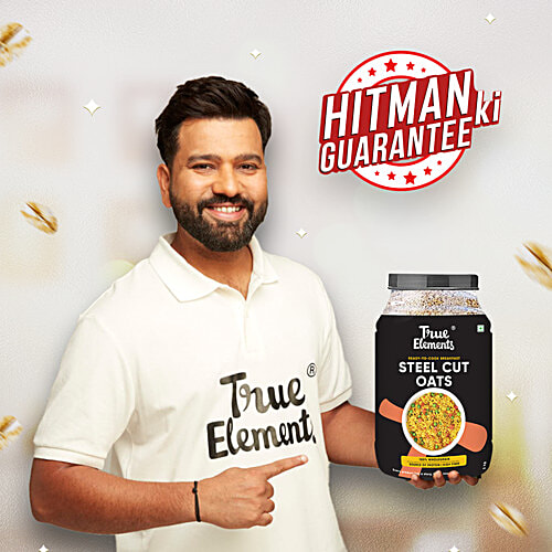 True Elements Gluten-Free Steel Cut Oats - Rich In Iron & Fibre, 100% Wholegrain, 2 kg  High Protein, Gluten Free