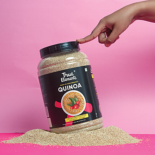 True Elements Quinoa, 2 kg  Wholegrain, High Protein, Breakfast Cereal, Gluten Free, Diet Food