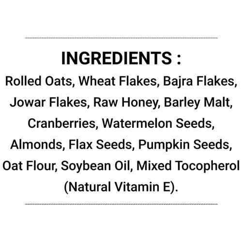True Elements Millet Granola - High In Protein & Fibre, 450 g  High Protein & High Fibre