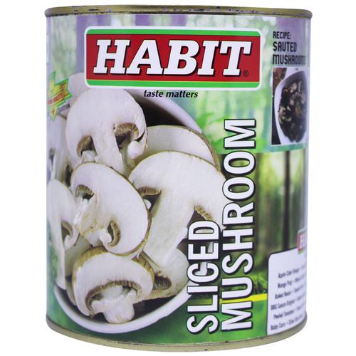 Habit Slice Mushroom, 800 g Tin 