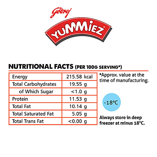 Godrej Yummiez Chicken & Cheese Nuggets, 325 g Pouch