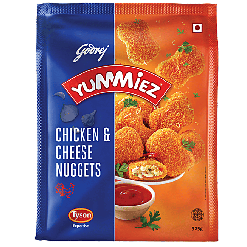 Godrej Yummiez Chicken & Cheese Nuggets, 325 g Pouch