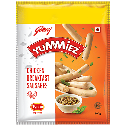 Yummiez Chicken Breakfast Sausages, 500 g Pouch Pack 