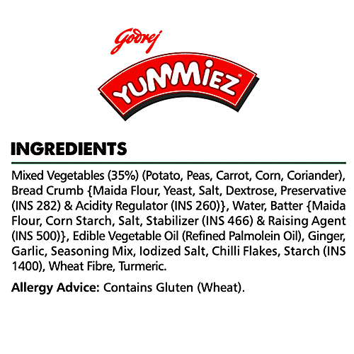 Yummiez Crispy Masala Burger Patty, 400 g Pouch Pack 