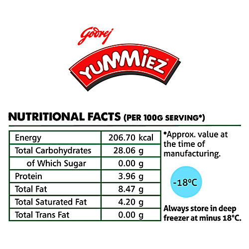 Yummiez Crispy Masala Burger Patty, 400 g Pouch Pack 