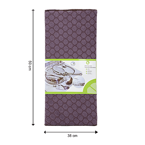 DP Utensils Drying Microfiber Mat - Purple, BB1430, 1 pc  