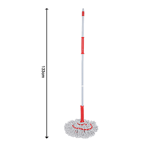 Liao Twist Mop - Micro Fibre, Red & Grey, A130089, 1 pc  