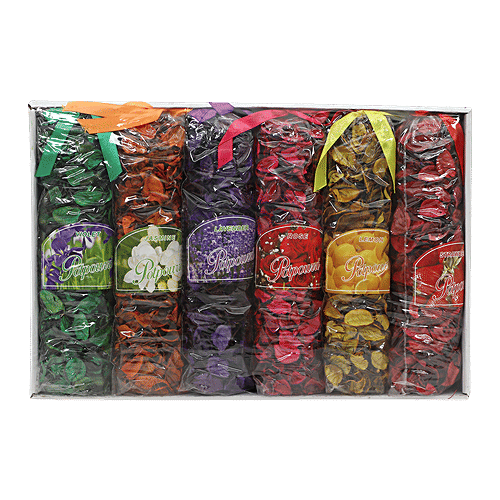 DP Artificial Flower Petals Mix - Rose, Lavender, Jasmine, Violet, Lemon & Strawberry, 6 pcs For Decoration