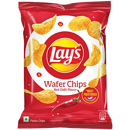 Lay's Red Chilli Flavour Wafer Chips, 23 g  