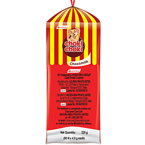 Choki Choki Choco Milk Stick, 225 g (50 pcs x 4.5 g each)