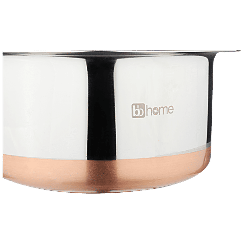 bb home Stainless Steel Tope/Patila - No.10, Copper Bottom, 1 L  Dishwasher Safe