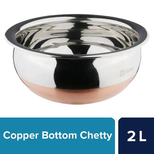 BB Home Stainless Steel Vanna Chetty - No.12, Copper Bottom, 2 l  Dishwasher Safe