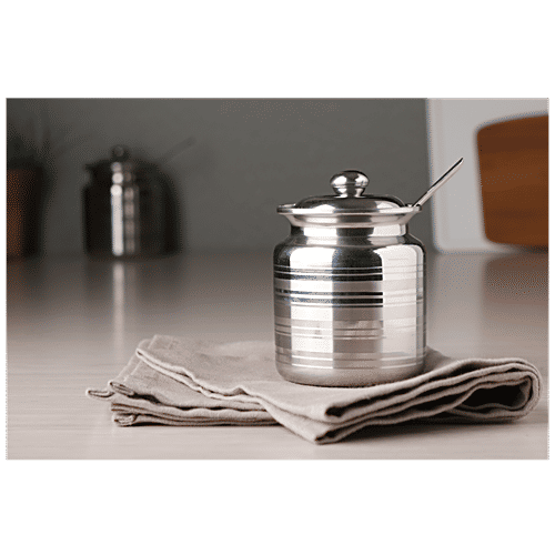 BB Home Steel Ghee Pot, 300 ml  