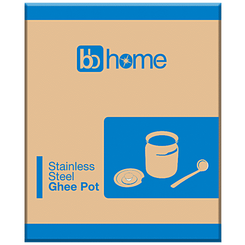 BB Home Steel Ghee Pot, 400 ml  