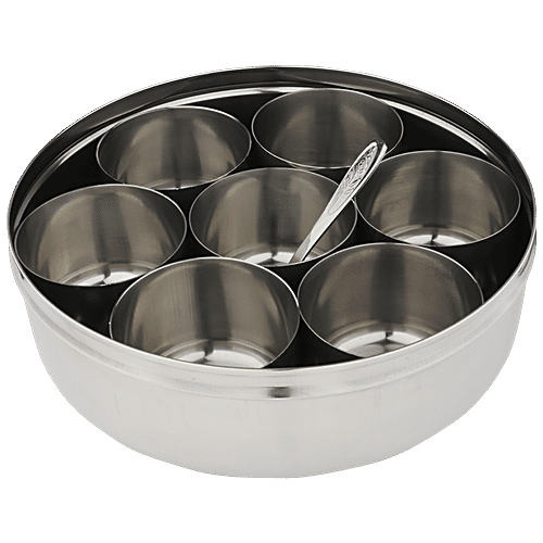 BB Home Steel Masala Dabba/Spice Container - No. 12, 1 pc  