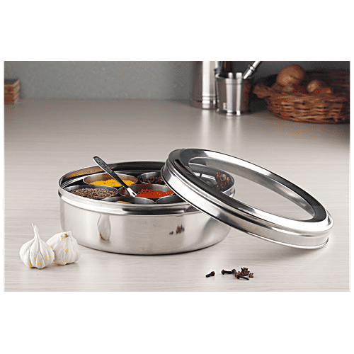 BB Home Steel Masala Dabba/Spice Container - No. 12, 1 pc  
