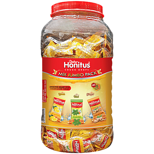 Buy Honitus Cough Drop Mix Lemon, Tulsi, Ginger Online at Best Price