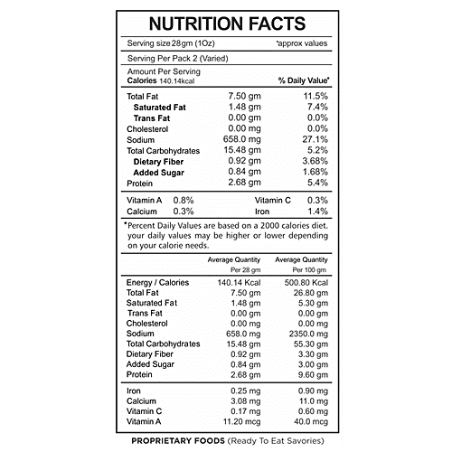 Befikar Protein Packed Nacho - Peri Peri Masala, 60 g  With Omega-3 and Natural Antioxidants