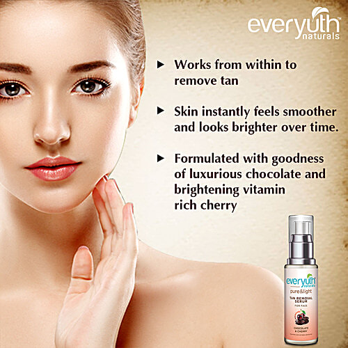 Everyuth Naturals Pure & Light Tan Removal Choco Cherry Serum, 30 ml Bottle 
