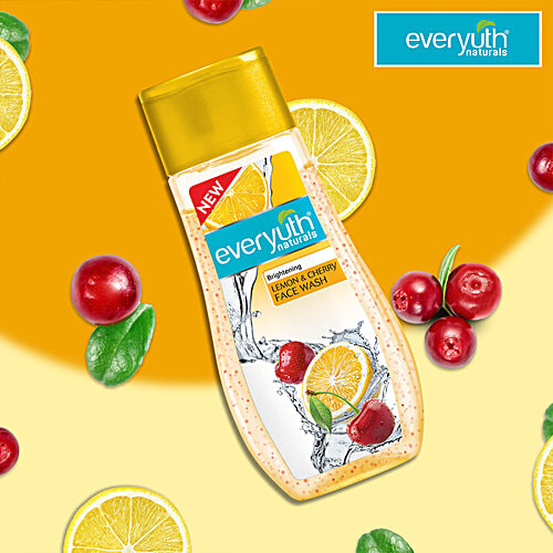 Buy Everyuth Naturals Brightening Lemon & Cherry Face Wash Online at Best Price of Rs 120