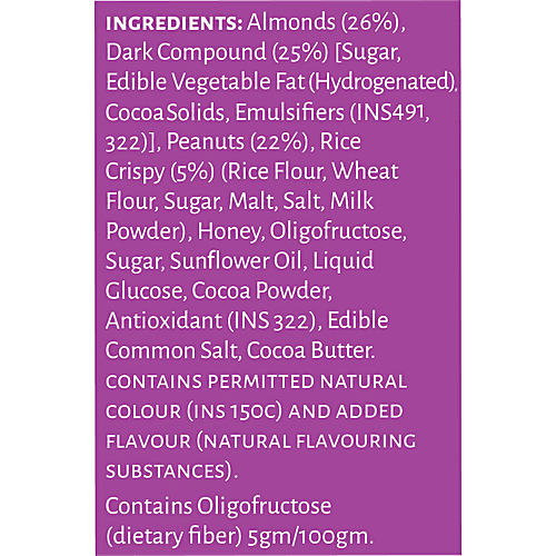Open Secret Chocolate Almond Nutty Cookies - With No Maida, Healthy, 25 g 2 pcs Protein Packed, Full of Fibre