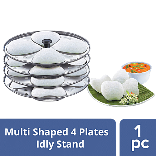 Buy Prestige Stainless Steel Multi Shaped 4 Plates Idly Stand (43042