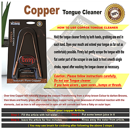 Buy Mr. Copper Premium Tongue Cleaner Copper Online at Best Price
