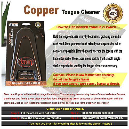 Buy Mr. Copper Classic Tongue Cleaner Copper Online at Best Price of