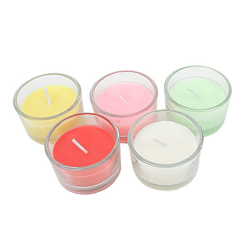 DP Scented Small Candles - BB1369, Assorted, 5 pcs  