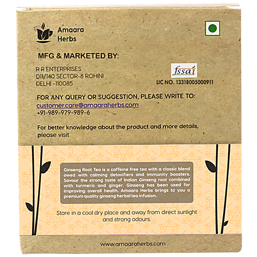 Buy Amaara Herbs Ginseng Herb Tea Online at Best Price of Rs 300