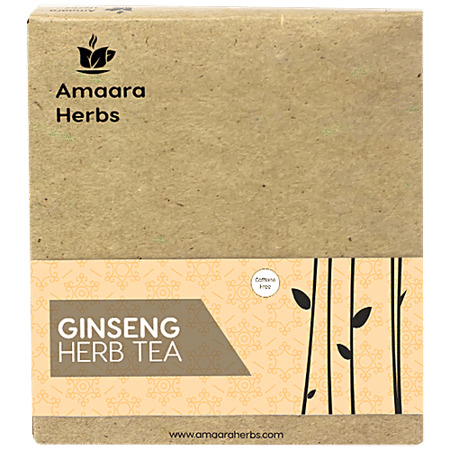 Amaara Herbs Ginseng Herb Tea, 40 g (20 bags X 2 g each) Caffeine Free