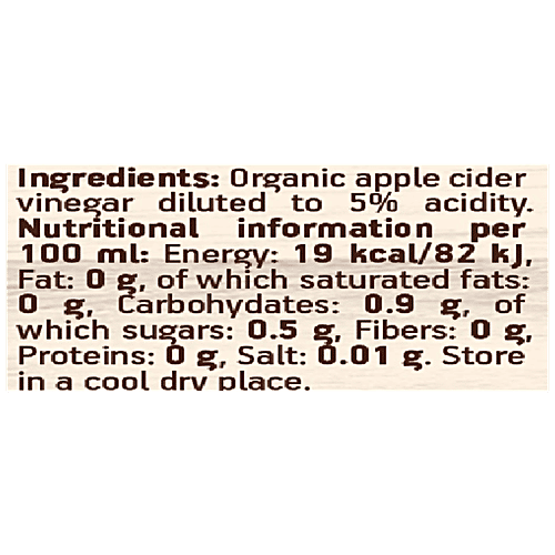 BORGES Eco-Natura - Organic Apple Cider Vinegar With The Mother, 250 ml Bottle 
