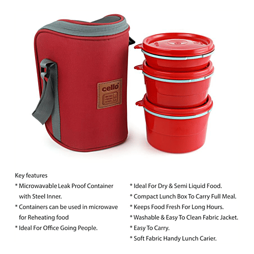 Buy Cello Max Fresh Thermoware Hot Wave Lunch Box/Tiffin Box Inner