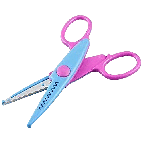 Se7en Scissor - Stainless Steel Blade, Plastic Body, For Arts, Crafts & DIY Projects, 3 pcs  Stainless Steel Blades
 Silicone Handles