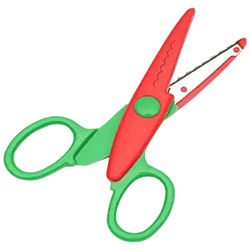 Se7en Scissor - Stainless Steel Blade, Plastic Body, For Arts, Crafts & DIY Projects, 3 pcs  Stainless Steel Blades
 Silicone Handles