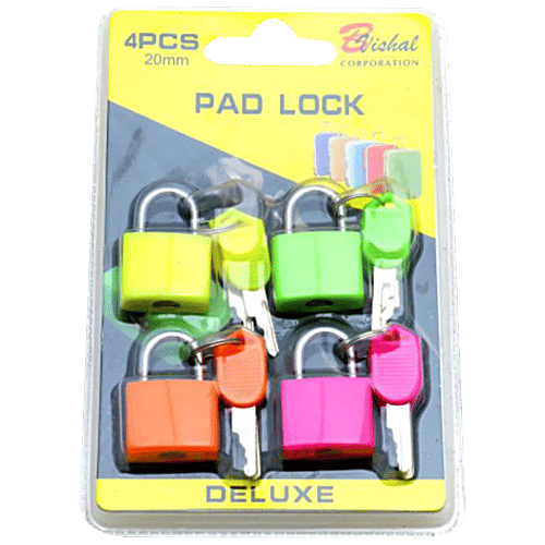 Se7en Pad Lock - Rust-Resistant, For Home, Office, 4 pcs  DeLuxe