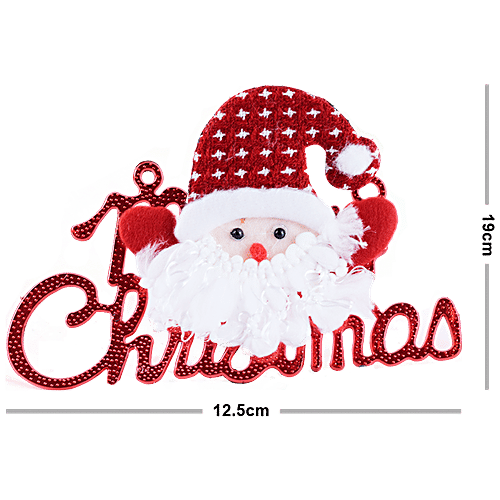 DP Merry Christmas Decorative Banner - BB1474, Red, 1 pc  